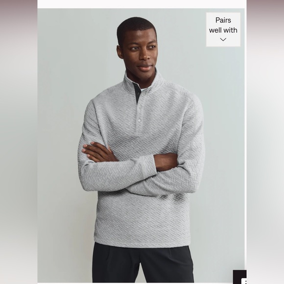 Rhone Weekender Pullover NWT Gray - Picture 1 of 8